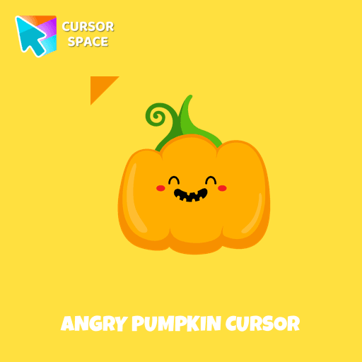 Angry Pumpkin cursor arrow cursor