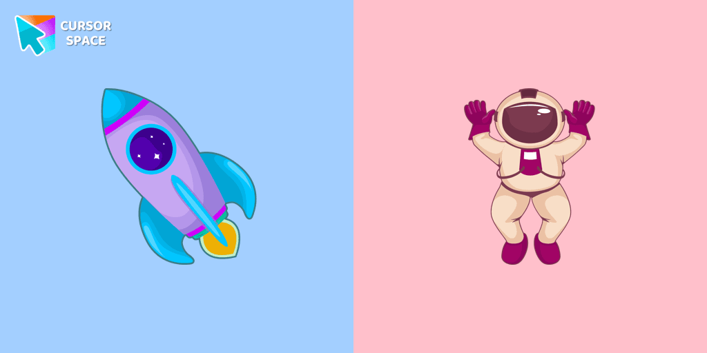 Astronaut in Weightlessness cursor
