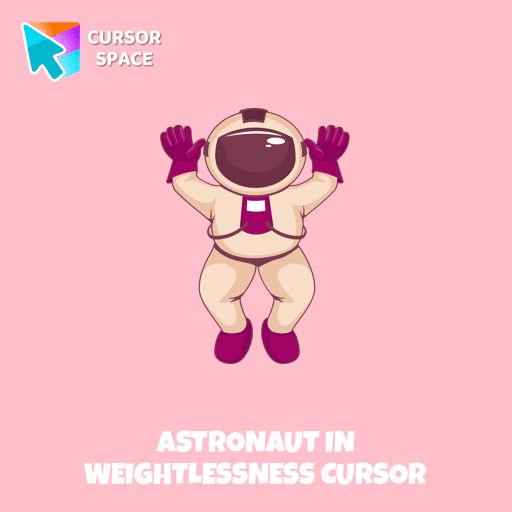 Astronaut in Weightlessness cursor pointer cursor