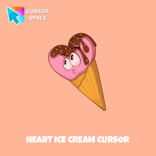 Heart Ice Cream cursor pointer cursor