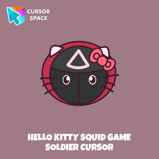 Hello Kitty Squid Game Soldier cursor arrow cursor