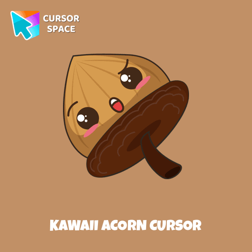 Kawaii Acorn cursor arrow cursor