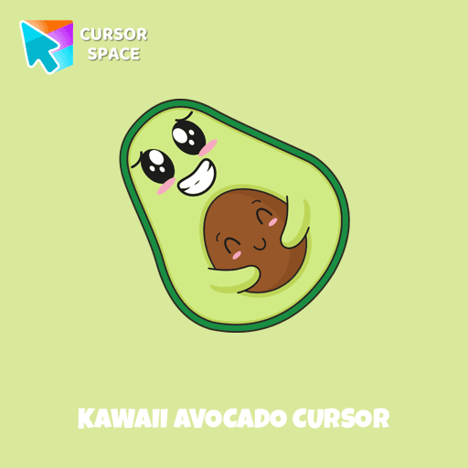 Kawaii Avocado cursor arrow cursor