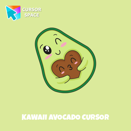 Kawaii Avocado cursor pointer cursor