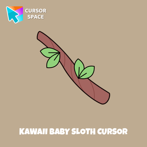 Kawaii Baby Sloth cursor pointer cursor