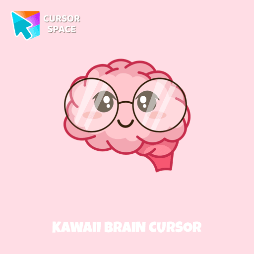 Kawaii Brain cursor arrow cursor