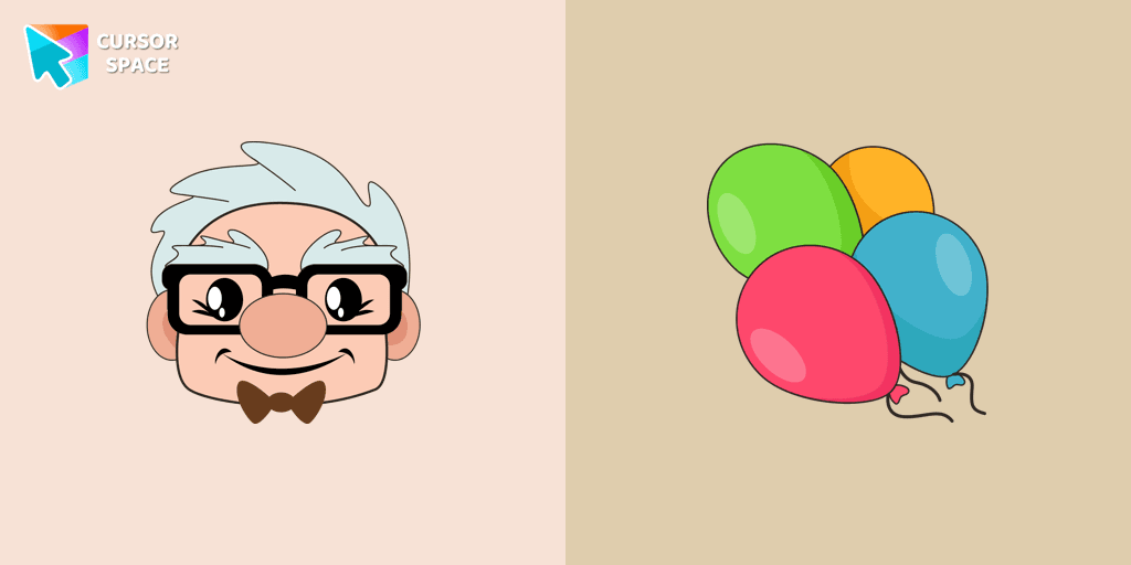 Kawaii Carl Fredricksen cursor