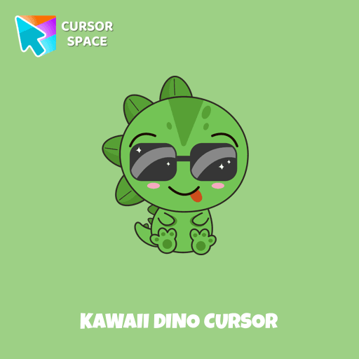 Kawaii Dino cursor arrow cursor