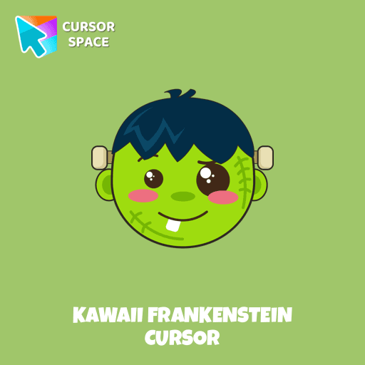 Kawaii Frankenstein cursor arrow cursor