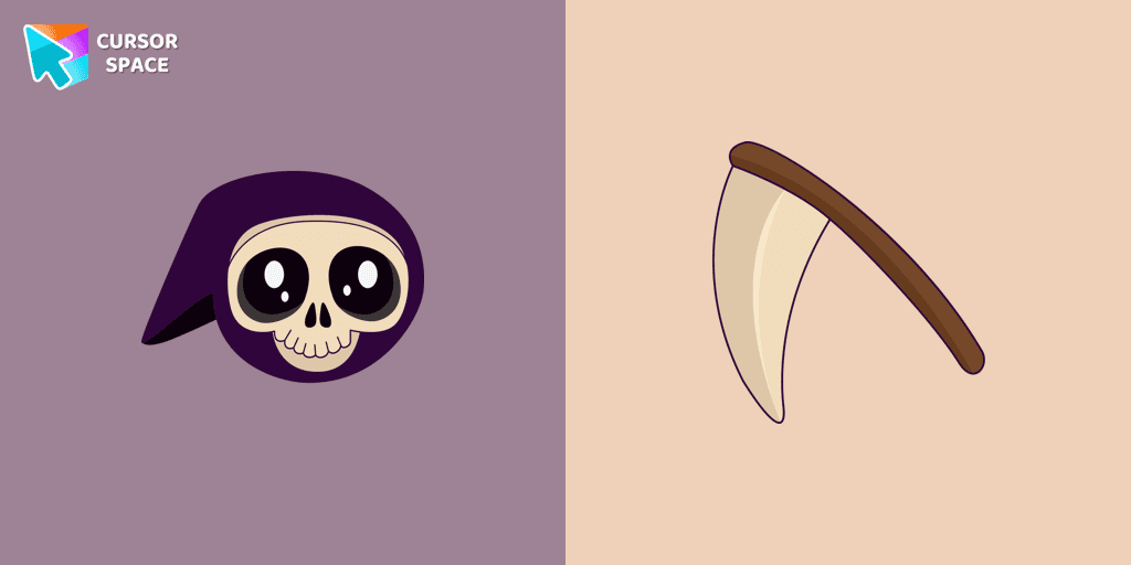 Kawaii Grim Reaper cursor