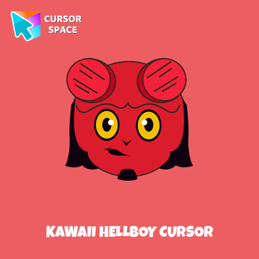 Kawaii Hellboy cursor arrow cursor