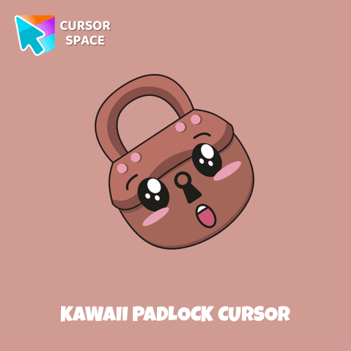 Kawaii Padlock cursor arrow cursor