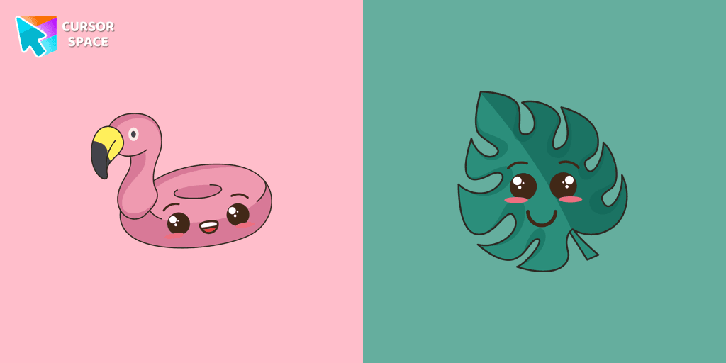 Kawaii Pink Flamingo cursor