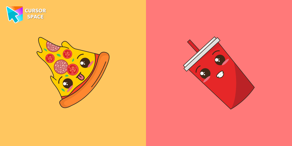 Kawaii Pizza cursor