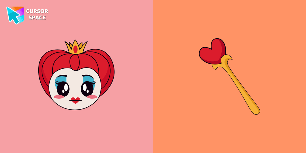Kawaii Queen of Hearts cursor
