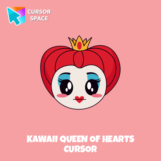 Kawaii Queen of Hearts cursor arrow cursor
