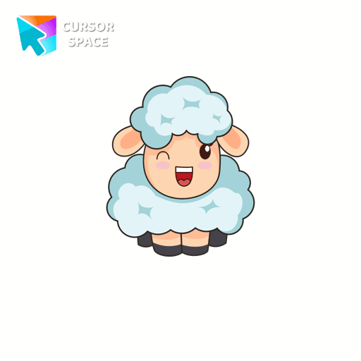Kawaii Sheep cursor arrow cursor