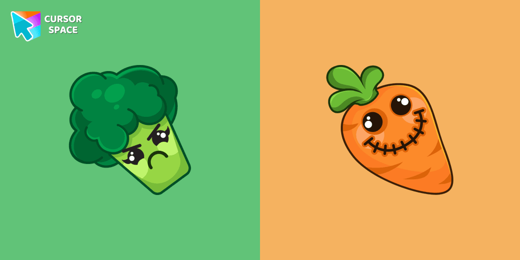 Kawaii Vegetable cursor