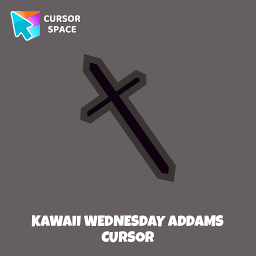 Kawaii Wednesday Addams cursor pointer cursor