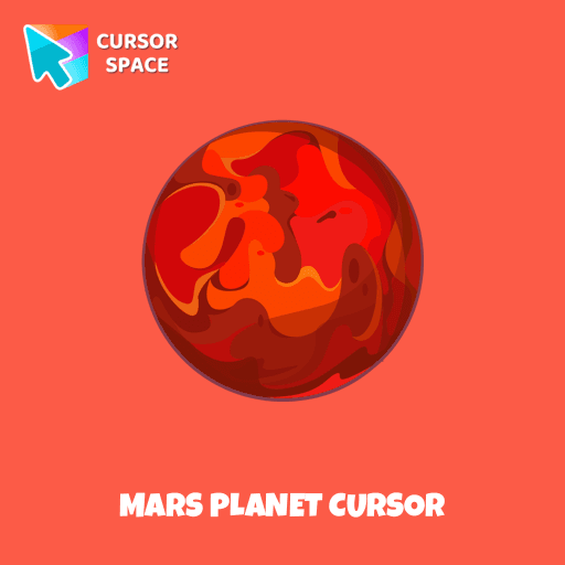 Mars Planet cursor pointer cursor