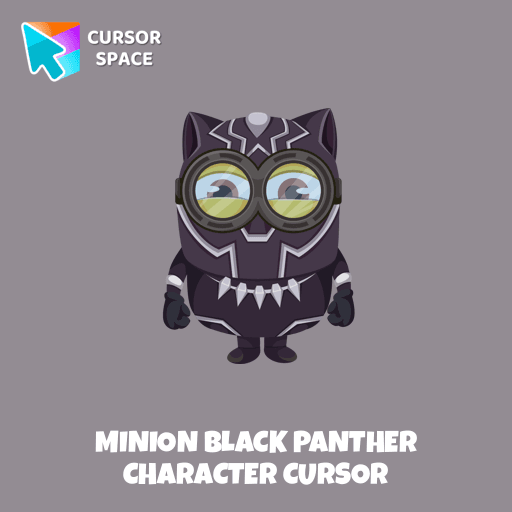 Minion Black Panther Character cursor arrow cursor