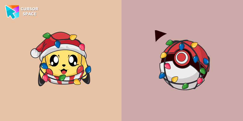 New Year Pikachu cursor