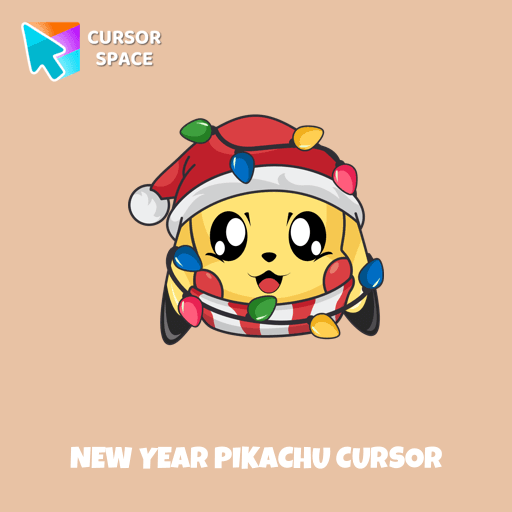 New Year Pikachu cursor arrow cursor