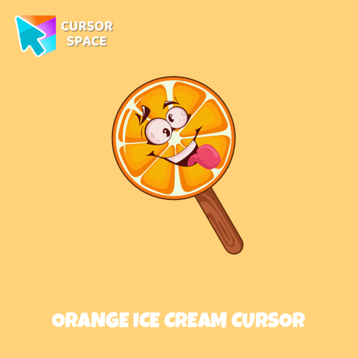 Orange Ice Cream cursor pointer cursor
