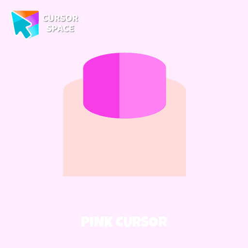Pink cursor pointer cursor