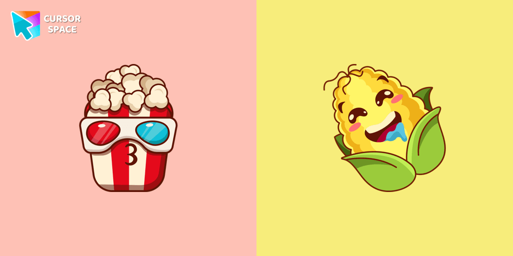 Popcorn and Corn cursor