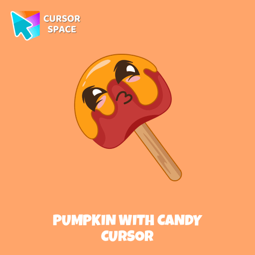 Pumpkin with Candy cursor pointer cursor