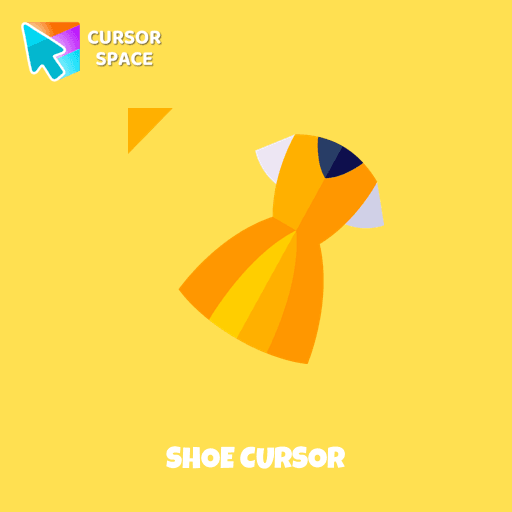 Shoe cursor pointer cursor