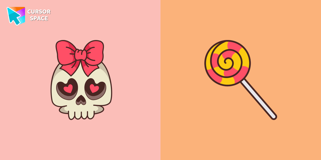 Skull with Bow cursor