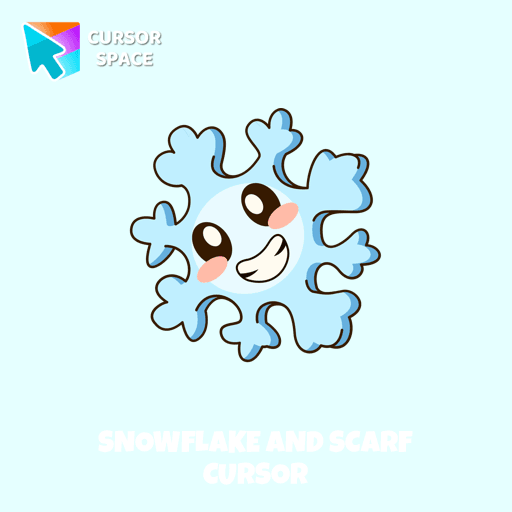 Snowflake and Scarf cursor arrow cursor