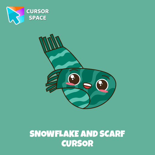 Snowflake and Scarf cursor pointer cursor