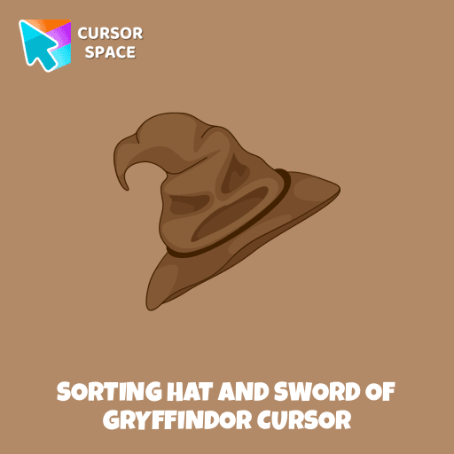 Sorting Hat and Sword of Gryffindor cursor arrow cursor