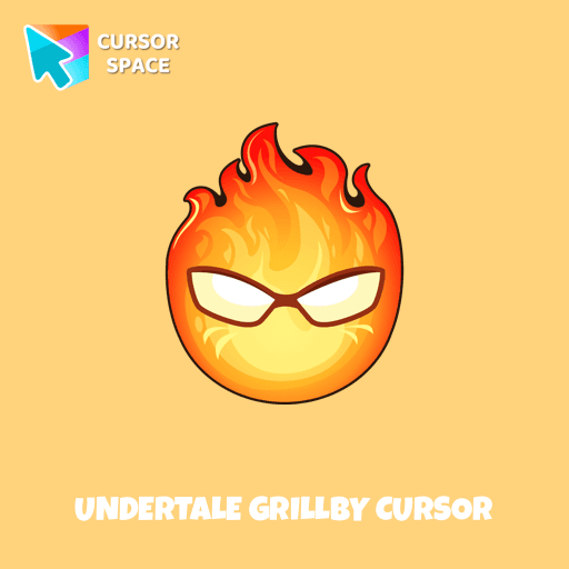 Undertale Grillby cursor arrow cursor