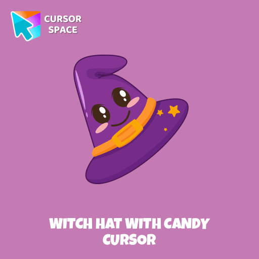 Witch Hat with Candy cursor arrow cursor