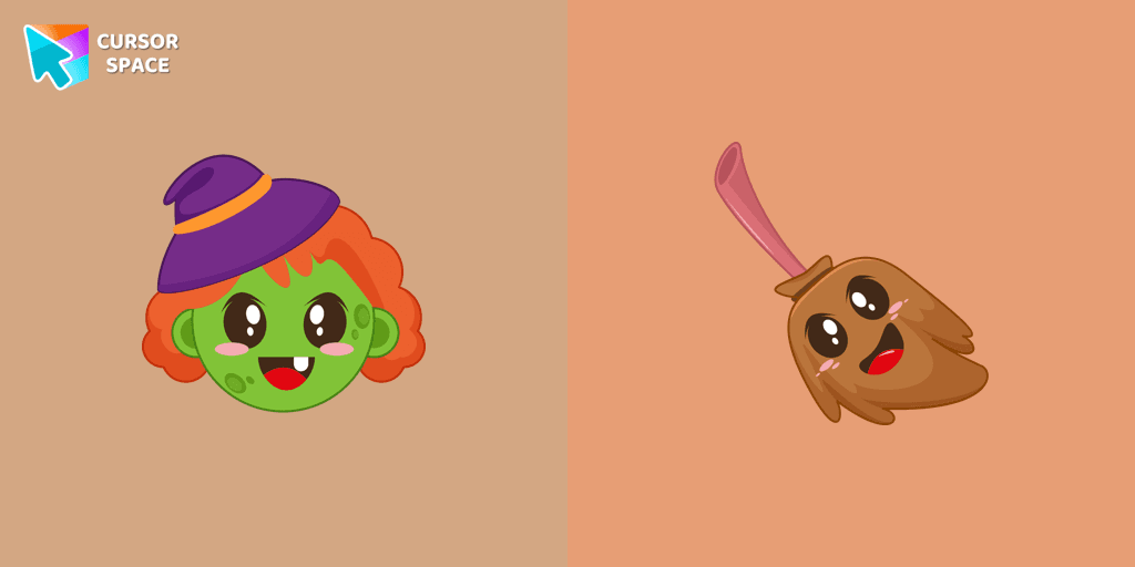Witch with Broom cursor