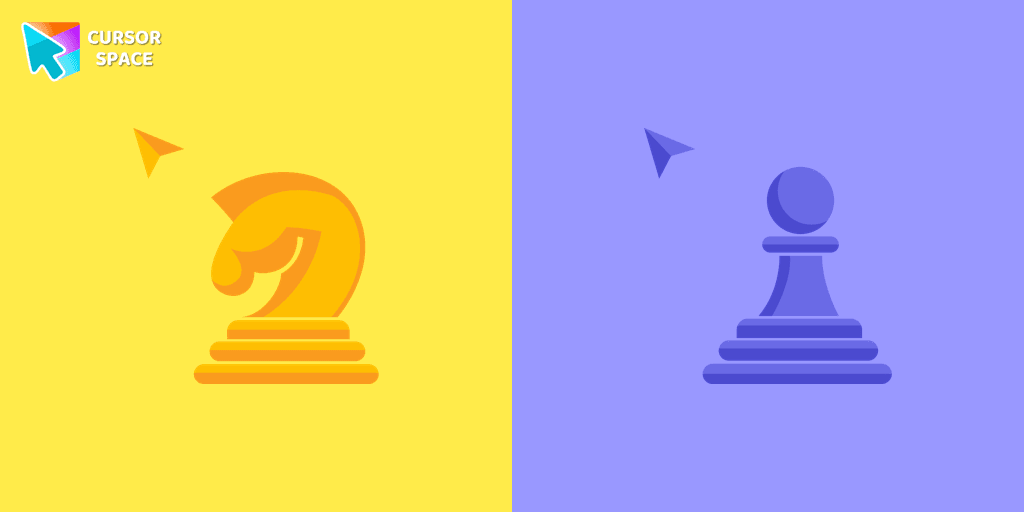 Chess Knight and Pawn cursor