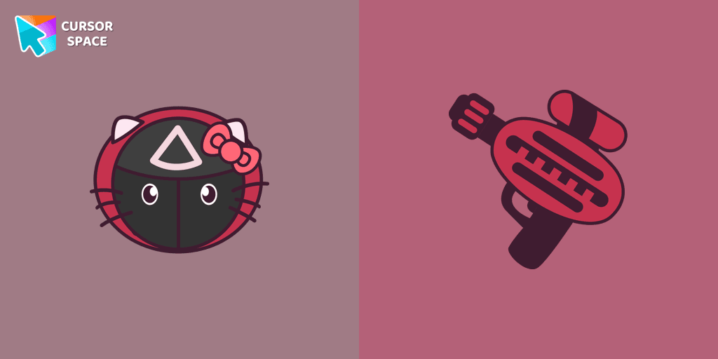 Hello Kitty Squid Game Soldier cursor