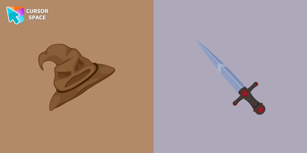 Sorting Hat and Sword of Gryffindor cursor
